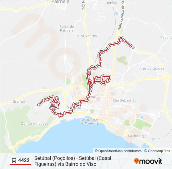 4422 Bus Line Map