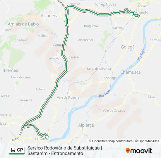 CP Bus Line Map