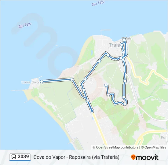 3039 Bus Line Map