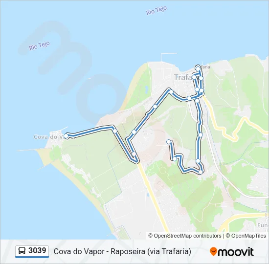 3039 Bus Line Map