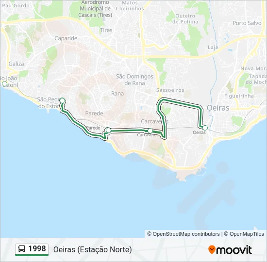 1998 Bus Line Map