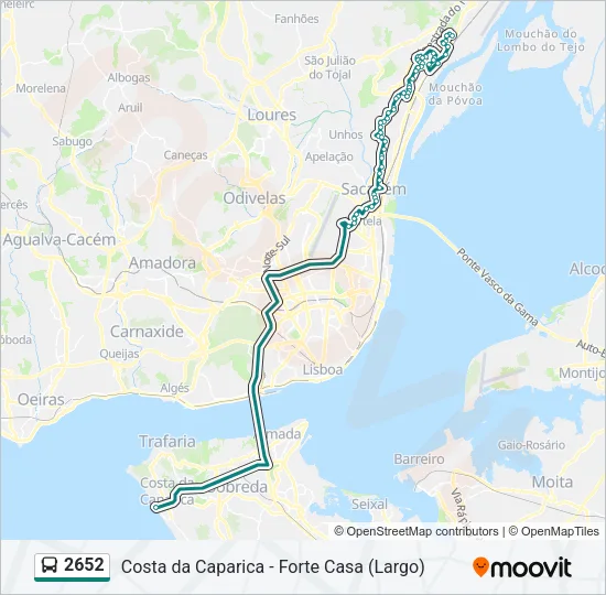 2652 Bus Line Map