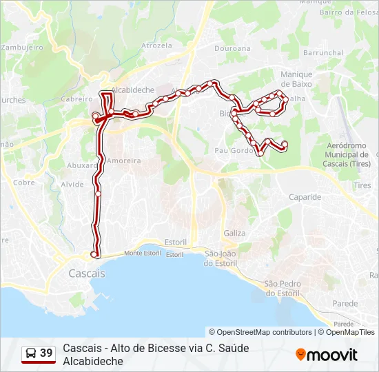 39 Bus Line Map