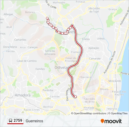 2759 Bus Line Map