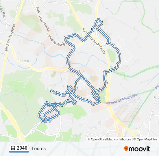 2040 Bus Line Map