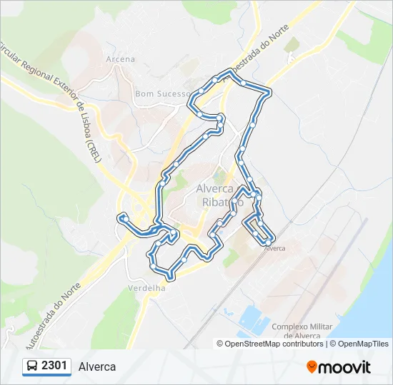 2301 Bus Line Map