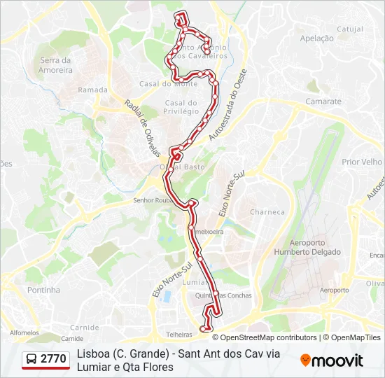 2770 Bus Line Map