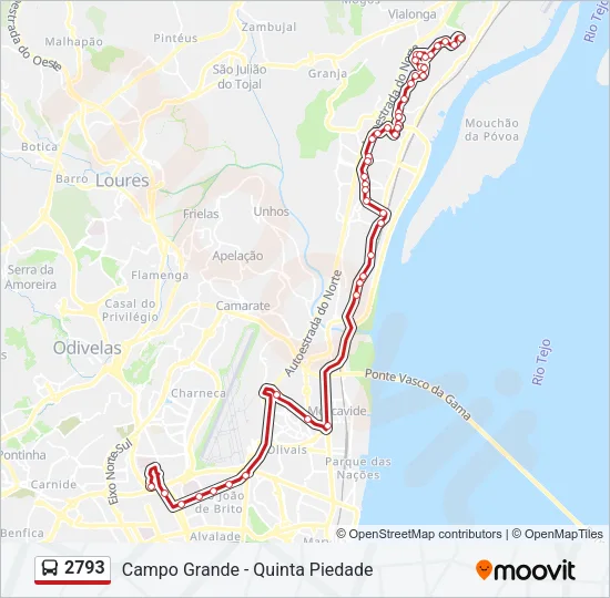 2793 Bus Line Map