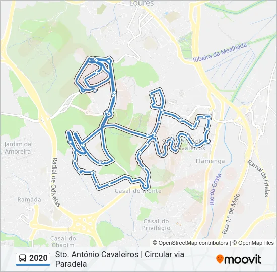 2020 Bus Line Map