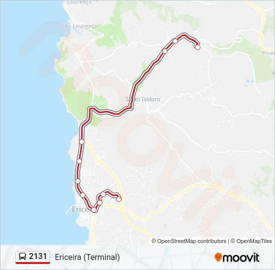 2131 Bus Line Map