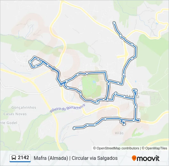 2142 Bus Line Map