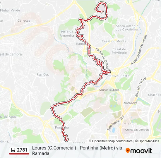2781 Bus Line Map