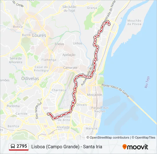 2795 Bus Line Map