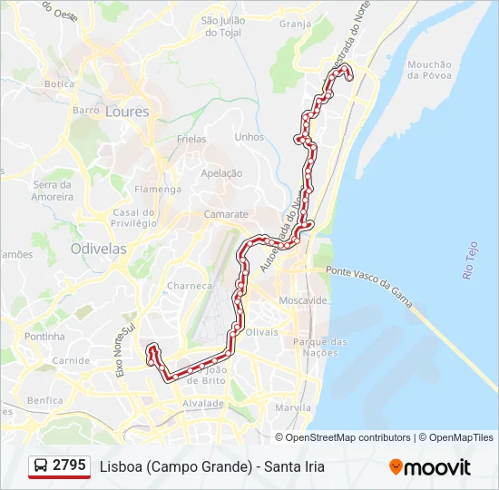 2795 Bus Line Map