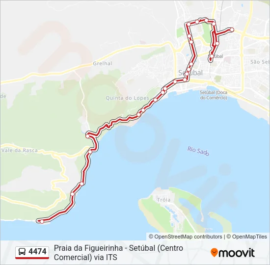 4474 Bus Line Map