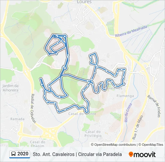 2020 Bus Line Map