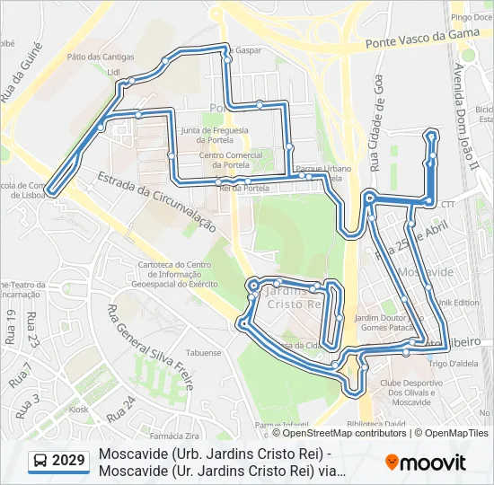 2029 Bus Line Map