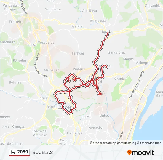 2039 Bus Line Map