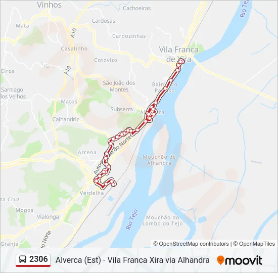 2306 Bus Line Map
