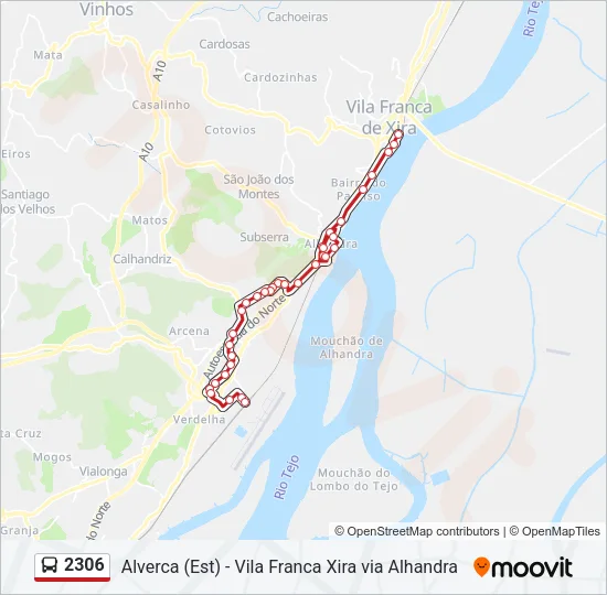 2306 Bus Line Map