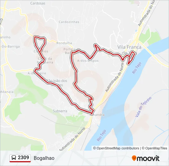 2309 Bus Line Map