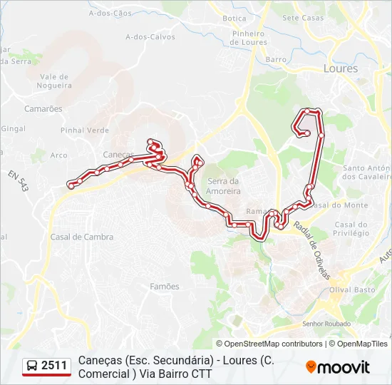 2511 Bus Line Map