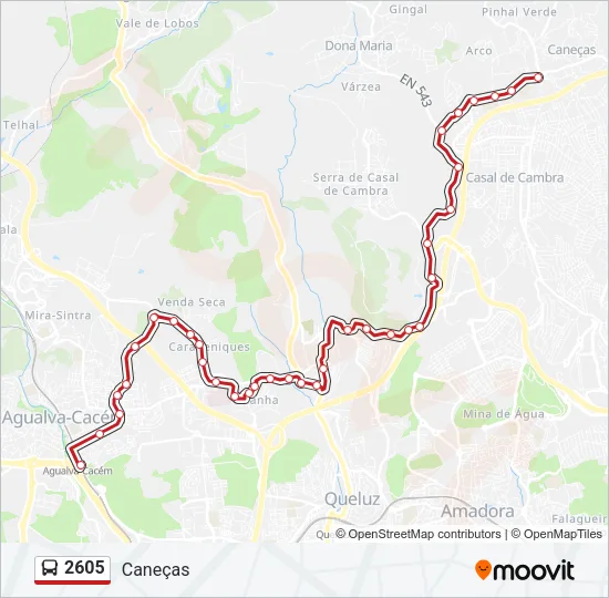 2605 Bus Line Map