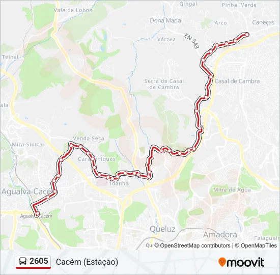 2605 Bus Line Map