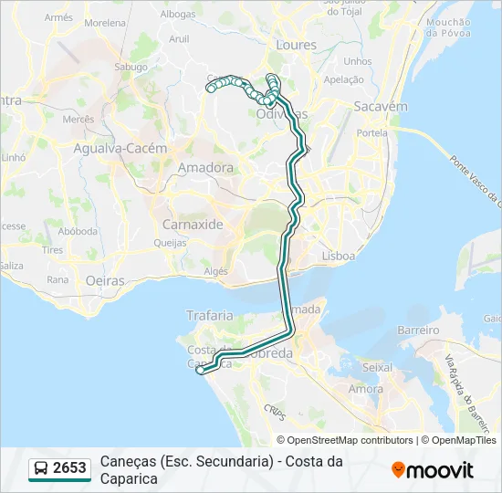 2653 Bus Line Map