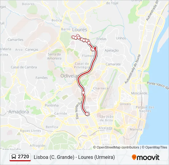 2720 Bus Line Map