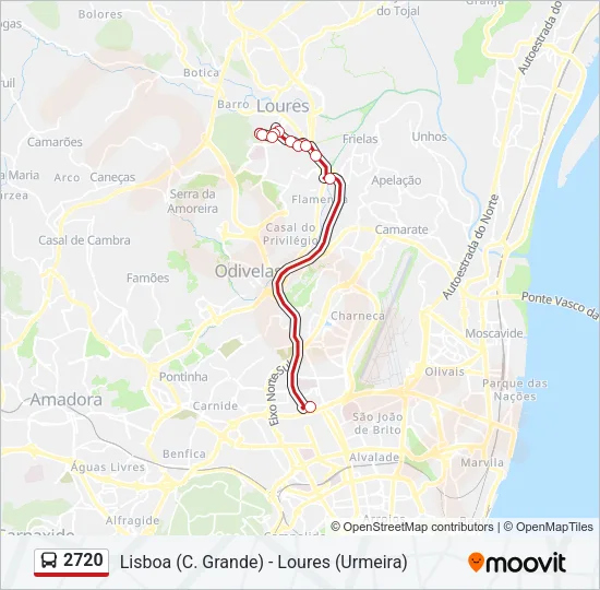 2720 Bus Line Map