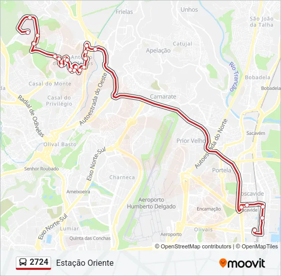 2724 Bus Line Map
