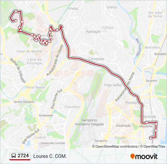 2724 Bus Line Map