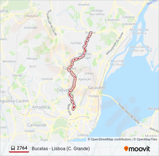 2764 Bus Line Map