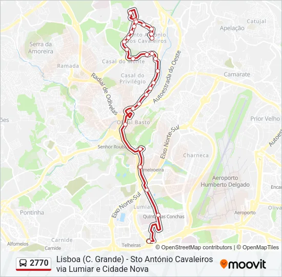2770 Bus Line Map