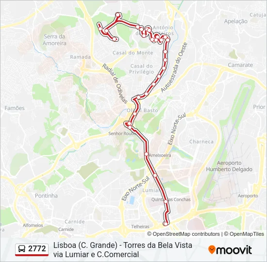 2772 Bus Line Map