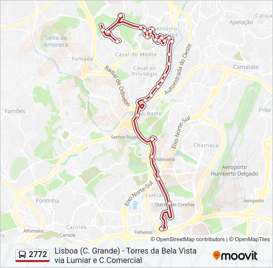 2772 Bus Line Map