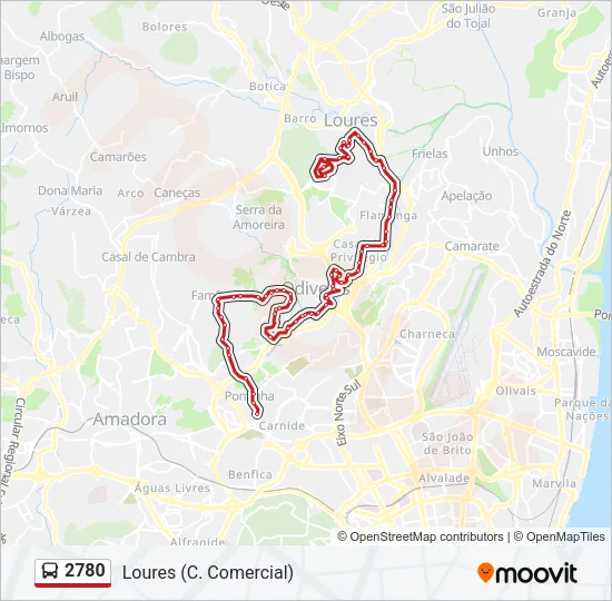 2780 Bus Line Map