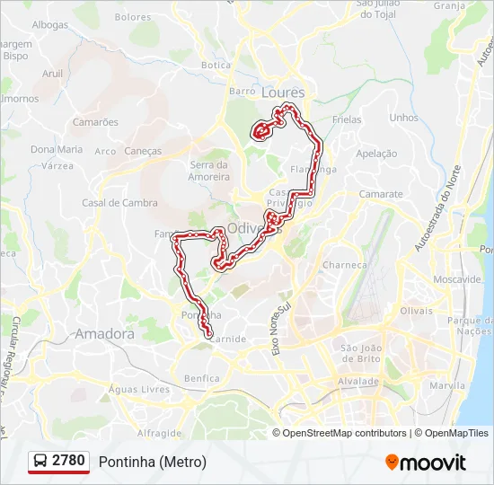 2780 Bus Line Map