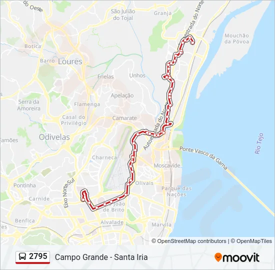 2795 Bus Line Map