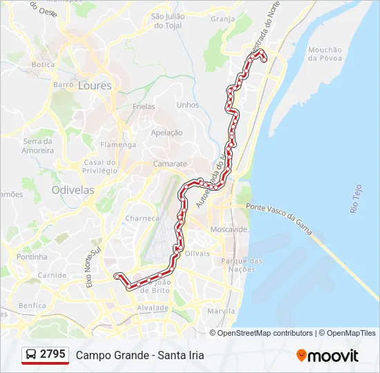2795 Bus Line Map