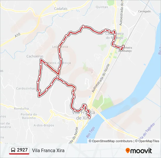 2927 Bus Line Map