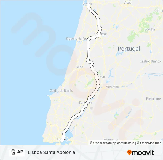 AP Train Line Map