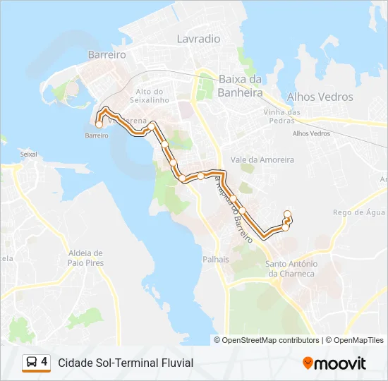 4 Bus Line Map