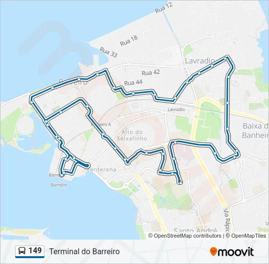 149 Bus Line Map