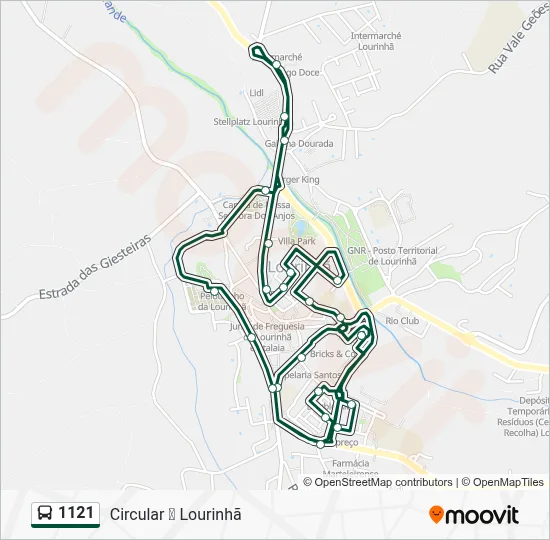 1121 Bus Line Map