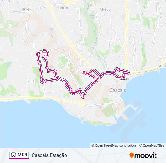 M04 bus Line Map