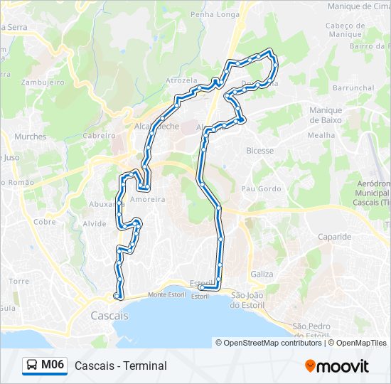 M06 bus Line Map