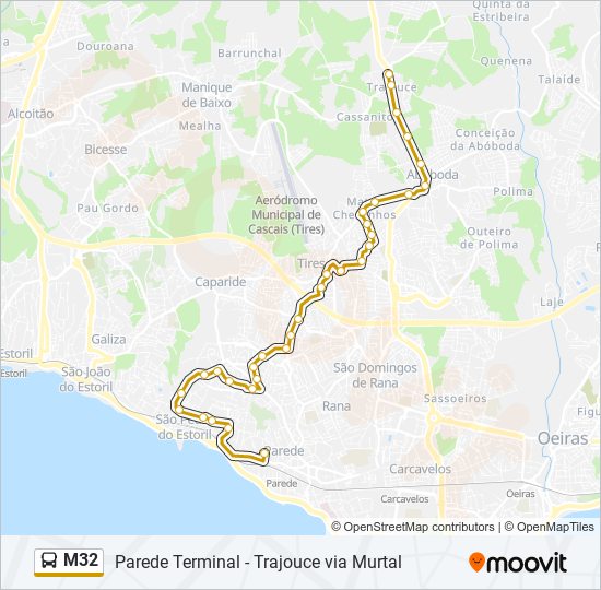 M32 Bus Line Map