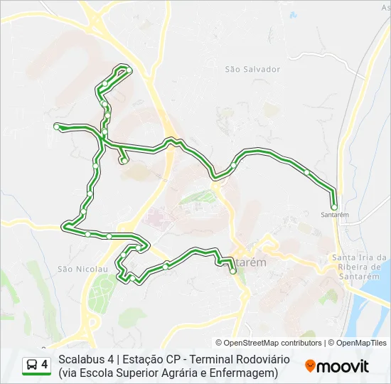 4 Bus Line Map